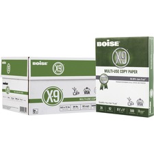 Boise CAS OX9001 Boise X-9 Multi-use Copy Paper, 8.5 X 11 Letter, 92 B