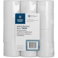 Business BSN 28650 Receipt Paper - White - 2 14 X 150 Ft - 12  Pack - 