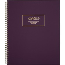 Acco MEA 49567 Mead Cambridge Fashion Twinwire Business Notebook - 80 