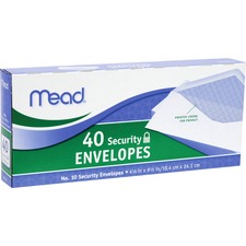 Acco MEA 75214 Mead No. 10 Security Envelopes - Business - 10 - 9 12 W