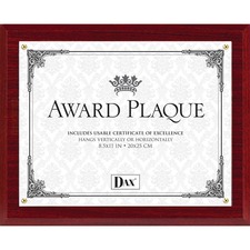 Burnes DAX N1581MT Dax Mahogany Wall Award Plaque - 10.50 X 13 Frame S