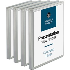 Business BSN 09980BD Standard View Round Ring Binders - 12 Binder Capa