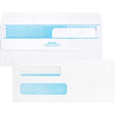 Business BSN 04650 Double Window No. 8-58 Check Envelopes - Double Win