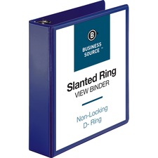 Business BSN 28454 D-ring View Binder - 2 Binder Capacity - Slant D-ri