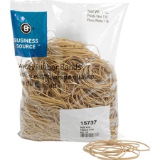 Business BSN 15737 Quality Rubber Bands - Size: 19 - 3.5 Length X 0.1 