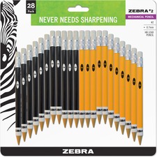 Zebra ZEB 51391 Pen Push Eraser No. 2 Mechanical Pencils - 0.7 Mm Lead