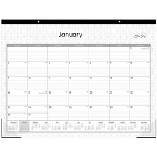 Blue BLS 111294 Enterprise Desk Pad - 1 Year - January 2022 Till Decem