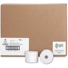 Business BSN 31822 Bond Paper - White - 2 14 X 165 Ft - 100  Carton - 