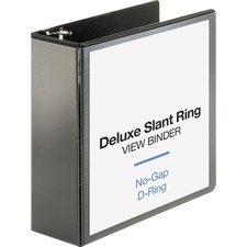 Business BSN 62472 Deluxe Slant Ring View Binder - 4 Binder Capacity -