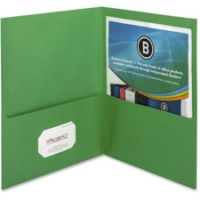 Business BSN 78493 Letter Recycled Pocket Folder - 8 12 X 11 - 125 She