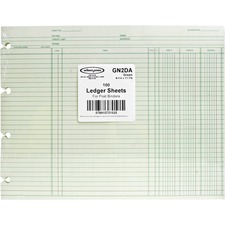 Acco WLJ GN2D Wilson Jones Balance Ledger Paper - 24 Lb - Double Sided