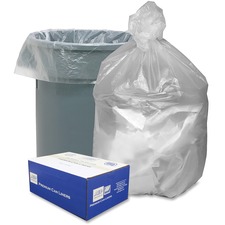 Aep WBI GNT3860 Webster Translucent Waste Can Liners - 60 Gal - 38 Wid