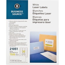 Business BSN 21051 Bright White Premium-quality Address Labels - 1 X 2