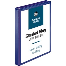 Business BSN 28452 D-ring View Binder - 1 Binder Capacity - Slant D-ri