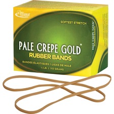 Alliance ALL 21409 21409 Pale Crepe Gold Rubber Bands - Size 117b - Ap