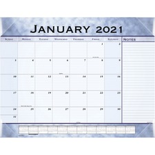 Acco AAG 89701 At-a-glance Monthly Desk Pad - Julian Dates - Monthly -