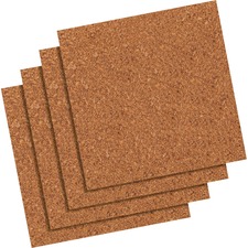 Acco QRT 102Q Quartet Frameless Modular Natural Cork Tiles - 12 Height