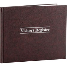 Acco WLJ S490 Wilson Jones Visitors Register Book - 56 Sheet(s) - Lett