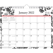 Blue BLS 100028 Analeis Unruled Blocks Wall Calendar - Julian Dates - 