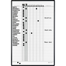 Acco QRT 783G Quartet Classic Inout Board System - 36 Height X 24 Widt