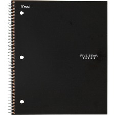 Acco MEA 72057 Five Star College Ruled 1-subject Notebook - 100 Sheets