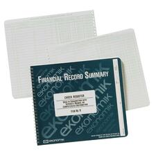 Ekonomik EKO R Standard Size Check Registry - 40 Sheet(s) - Wire Bound