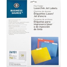 Business BSN 26151 Laserinkjet Permanent File Folder Labels - 4364 X 3