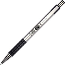 Zebra ZEB 27110 Pen Bca F-301 Stainless Steel Ballpoint Pens - Fine Pe