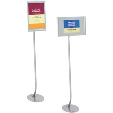 Acco QRT 7922 Quartet Designer Freestanding Sign Stand - 1 Each - 59 H