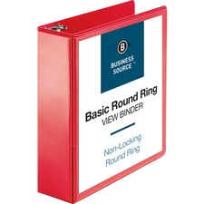 Business BSN 09969 Round Ring Binder - 3 Binder Capacity - Round Ring 