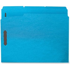 Business BSN 17267 13 Tab Cut Letter Recycled Fastener Folder - 8 12 X