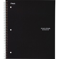 Acco MEA 72021 Five Star Wirebound 1-subject Notebook - 100 Sheets - S