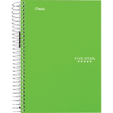 Acco MEA 73527 Mead Five Star Wirebound Subject Notebook - 5 Subject(s