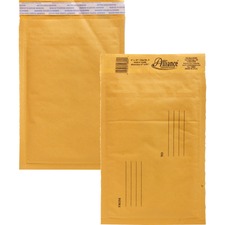 Alliance ALL 10802 Kraft Bubble Mailers - Bubble - 0 - 6 Width X 10 Le