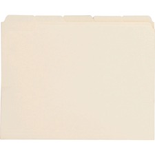 Business BSN 43567 15 Tab Cut Letter Recycled Top Tab File Folder - 8 