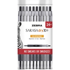 Zebra ZEB 47024 Pen Sarasa Dry X30 Gel Retractable Pen - 0.7 Mm Pen Po