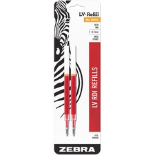 Zebra ZEB 87032 Pen Jf-refill - Medium Point - Red Ink - 2  Pack