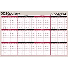 Acco AAG A123 At-a-glance Erasablereversible Yearly Wall Planner - Jul