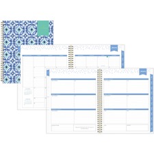 Blue BLS 101411 Day Designer Tile Weeklymonthly Planner - Julian Dates