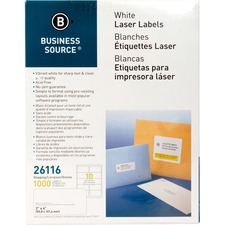 Business BSN 26116 Bright White Premium-quality Shipping Labels - 2 X 