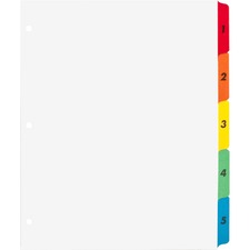 Business BSN 21900 Table Of Content Quick Index Dividers - Printed Tab