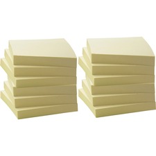 Business BSN 36620 Yellow Adhesive Notes - 3 X 3 - Square - Unruled - 