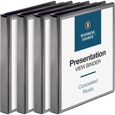 Business BSN 28771BD Standard View Round Ring Binders - 1 Binder Capac