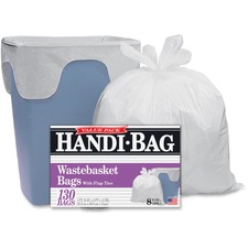 Aep WBI HAB6FW130 Webster Handi-bag Wastebasket Bags - Small Size - 8 