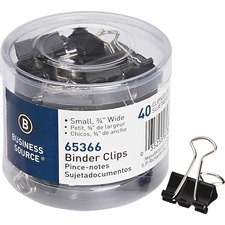 Business BSN 65366 Small Binder Clips - Small - For Paper, Project, Do