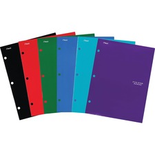 Acco MEA 38058 Mead Pocket Folder - 4 Internal Pocket(s) - Assorted - 