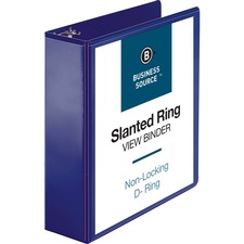 Business BSN 28455 D-ring View Binder - 3 Binder Capacity - Slant D-ri