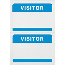 Advantus AVT 97190 Advantus Self-adhesive Visitor Badges - Visitor - 2