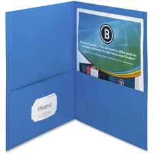 Business BSN 78491 Letter Recycled Pocket Folder - 8 12 X 11 - 125 She