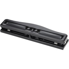 Business BSN 65645 3-hole Adjustable Paper Punch - 3 Punch Head(s) - 1